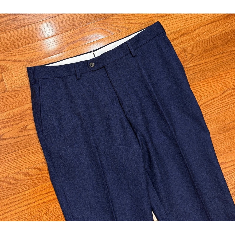 SuitSupply Brescia Wool Pants Fits Mens 34x28 Navy Blue Dress Formal Business